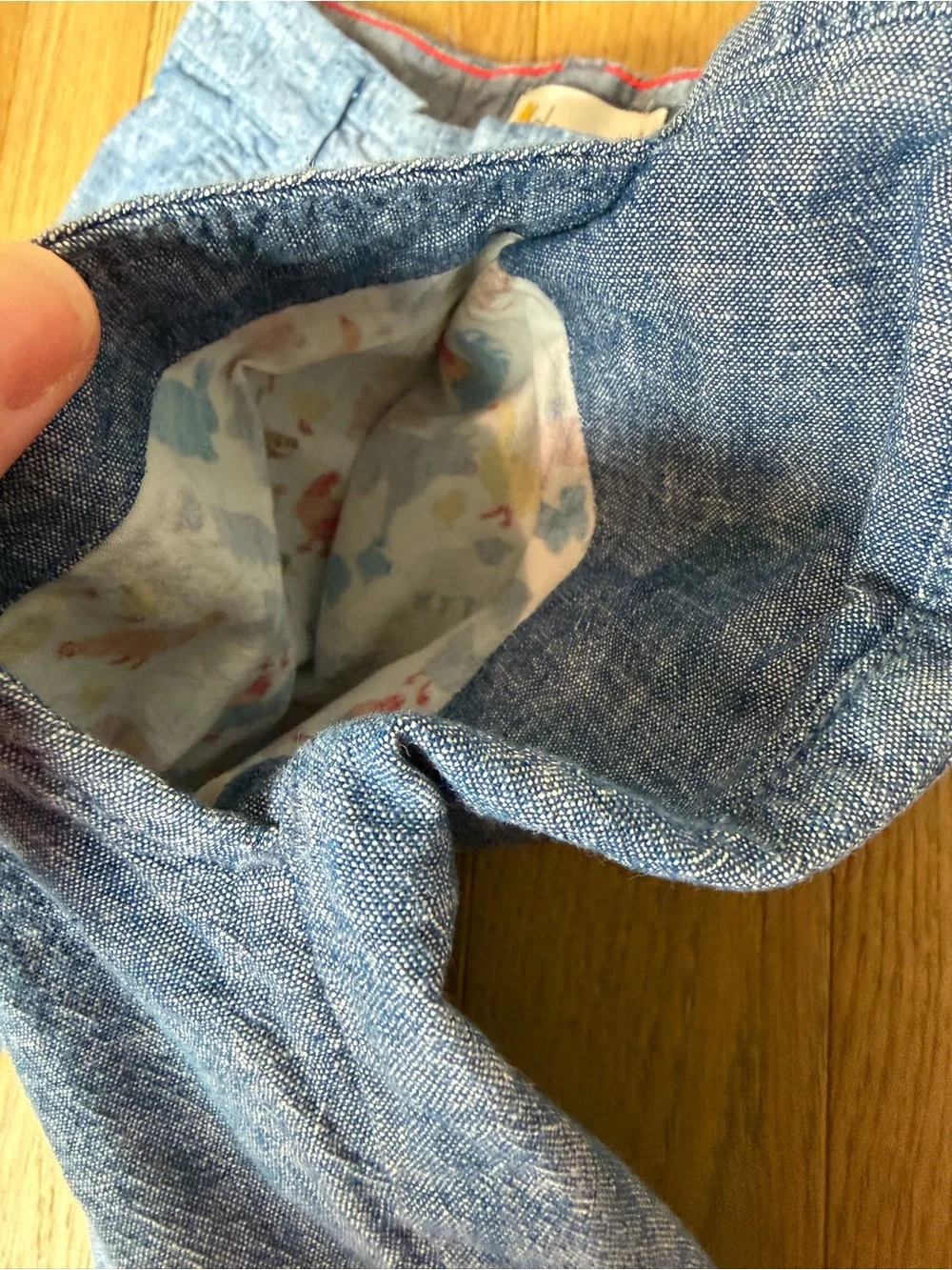 Boden Boys Blue Chambray Chino Shorts Size 9Y 134cm